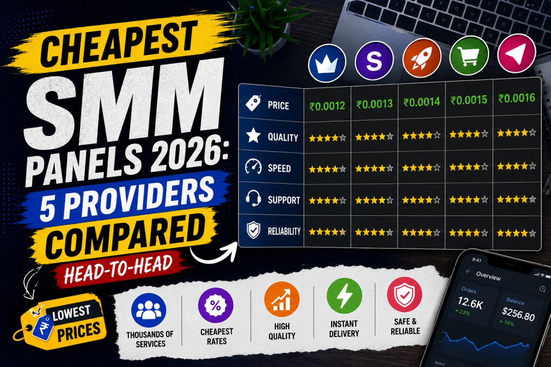 Head-to-head comparison chart of cheapest SMM panels 2026